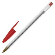 Ручка шариковая STAFF «Basic Budget BP-04», КРАСНАЯ, линия письма 0,5 мм, с штрихкодом, 143870