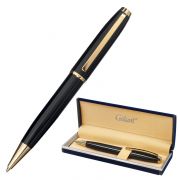 Ручка подарочная шариковая GALANT «ABRIS», корпус черный, золотистые детали, узел 0,7 мм, синяя, 143500