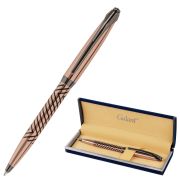 Ручка подарочная шариковая GALANT «DECORO», корпус розовое золото, детали оружейный металл, узел 0,7 мм, синяя, 143510