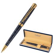 Ручка подарочная шариковая GALANT «TRAFORO», корпус синий, детали золотистые, узел 0,7 мм, синяя, 143512