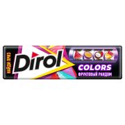 Жевательная резинка DIROL «Colors Фруктовый Рандом», 10 подушечек, 13,6 г, 101661