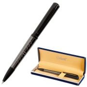 Ручка подарочная шариковая GALANT «PUNCTUM», корпус черный/оружейный металл, детали черные, узел 0,7 мм, синяя, 143521