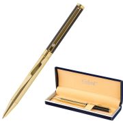 Ручка подарочная шариковая GALANT «ALLUSION», корпус черный/золотой, детали золотистые, узел 0,7 мм, синяя, 143522