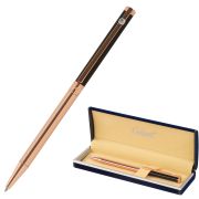 Ручка подарочная шариковая GALANT «ASTRON», корпус черный с золотом, детали золотистые, узел 0,7 мм, синяя, 143525
