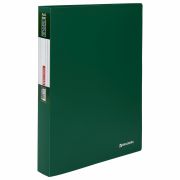 Папка 60 вкладышей BRAUBERG «Office», зеленая, 0,6 мм, 271330