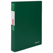 Папка 80 вкладышей BRAUBERG «Office», зеленая, 0,8 мм, 271333