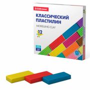 Пластилин классический ERICH KRAUSE Basic, 12 цветов, 192 г, со стеком, картонная упаковка, 50558