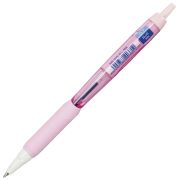 Ручка шариковая масляная автоматическая с грипом UNI «JetStream», СИНЯЯ, корпус розовый, 0,35 мм, SXN-101FL PINK