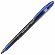 Ручка-роллер Uni-Ball «AIR Micro», СИНЯЯ, корпус черный, узел 0,5 мм, линия 0,24 мм, UBA-188-M BLUE