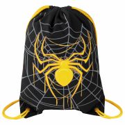 Мешок для обуви BRAUBERG PREMIUM, карман, подкладка, светоотражайка, 43х33 см, «Venomous spider», 271624