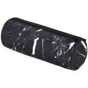 Пенал-тубус BRAUBERG, с эффектом Soft Touch, мягкий, «Black marble», 22х8 см, 271569