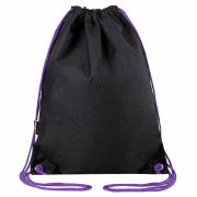 Мешок для обуви BRAUBERG плотный, карман на молнии, подкладка, 43х33 см, «Neon Purple», 271626