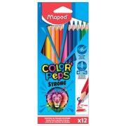 Карандаши цветные MAPED «COLOR PEP'S Strong», набор 12 цветов, грифель 3,2 мм, пластиковый корпус, 862712