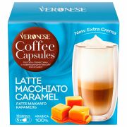 Кофе в капсулах VERONESE «Latte Macchiato Caramel» для кофемашин Dolce Gusto, 10 порций, 4620017632009