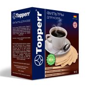 Фильтр TOPPERR №4 для кофеварок, бумажный, неотбеленный, 300 штук, 3047