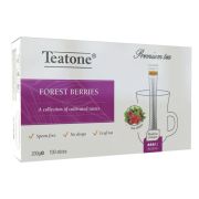 Чай TEATONE, со вкусом лесных ягод, 100 стиков по 2 г, картонная коробка, 1257