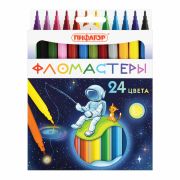 Фломастеры ПИФАГОР «Космическая одиссея», 24 цвета, вентилируемый колпачок, 152446