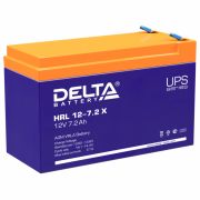 Аккумуляторная батарея для ИБП любых торговых марок, 12 В, 7,2 Ач, 151х65х94 мм, DELTA, HRL 12-7.2 X