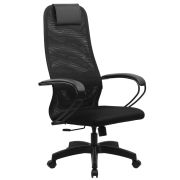Кресло офисное BRABIX PREMIUM «Ultimate EX-800» пластик, плотная двойная сетка Х2, черное, 532914