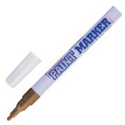 Маркер-краска лаковый (paint marker) MUNHWA «Slim», 2 мм, ЗОЛОТОЙ, нитро-основа, алюминиевый корпус, SPM-07