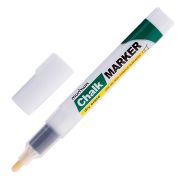 Маркер меловой MUNHWA «Chalk Marker», 3 мм, БЕЛЫЙ, сухостираемый, для гладких поверхностей, CM-05