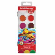Краски акварельные ERICH KRAUSE «Artberry» с УФ защитой яркости, 12 цветов, пластиковый пенал, 41724