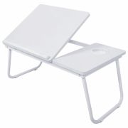 Столик складной для ноутбука/завтрака BRABIX BT-004 (560х320х270 мм), регулировка наклона, белый, 532906