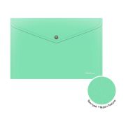 Папка-конверт с кнопкой ERICH KRAUSE «Matt Pastel Bloom», А4, до 120 л, непрозрачная, ассорти, 0,18 мм, 61141