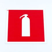 Знак пожарной безопасности «Огнетушитель», 200*200*2 мм, КОМПЛЕКТ 5 штук, пластик, F04