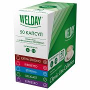 Кофе в капсулах 50 порций WELDAY (ВЭЛДЭЙ) «Classic Line Collection», 5 вкусов, для кофемашин Nespresso, 623746