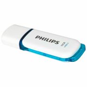 Флеш-диск 16 GB PHILIPS SNOW, разъем USB 3.0, синий, FM16FD75B/97