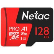 Карта памяти microSDXC 128 ГБ, NETAC P500 Standard, UHS-I U3, 128 Мб/с, (class 10), NT02P500PRO-128G-S