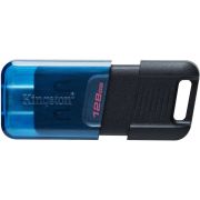 Флеш-диск 128 GB KINGSTON DataTraveler 80 M, разъем Type-C 3.2, черный, DT80M/128GB