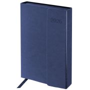 Ежедневник датированный 2026 А5 148х218 мм, GALANT «Magnetic», под кожу, клапан, синий, 117485