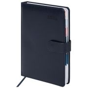 Ежедневник датированный 2026 А5 148х218 мм, GALANT «Ritter», под кожу, темно-синий, 117492