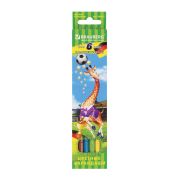 Карандаши цветные BRAUBERG «Football match», 6 цветов, заточенные, картонная упаковка, 180521