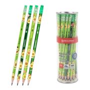 Карандаш чернографитный с принтом BRAUBERG «AVOCADO», 1 шт., HB, с ластиком, корпус ассорти, 182015