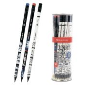 Карандаш чернографитный с принтом BRAUBERG «MANGA», 1 шт., HB, с ластиком, корпус ассорти, 182024