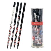 Карандаш чернографитный с принтом BRAUBERG «FISH KOI», 1 шт., HB, с ластиком, корпус ассорти, 182027