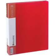 Папка 40 вкладышей BRAUBERG «Contract», красная, вкладыши-антиблик, 0,7 мм, бизнес-класс, 221778