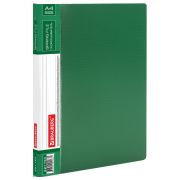 Папка с металлическим скоросшивателем и внутренним карманом BRAUBERG «Contract», зеленая, до 100 л., 0,7 мм, бизнес-класс, 221784