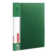 Папка с боковым металлическим прижимом и внутренним карманом BRAUBERG «Contract», зеленая, до 100 л., 0,7 мм, бизнес-класс, 221789
