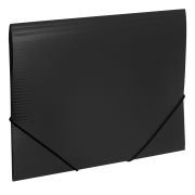 Папка на резинках BRAUBERG «Contract», черная, до 300 листов, 0,5 мм, бизнес-класс, 221796