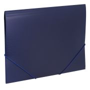 Папка на резинках BRAUBERG «Contract», синяя, до 300 листов, 0,5 мм, бизнес-класс, 221797