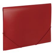 Папка на резинках BRAUBERG «Contract», красная, до 300 листов, 0,5 мм, бизнес-класс, 221798