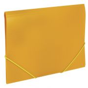 Папка на резинках BRAUBERG «Contract», желтая, до 300 листов, 0,5 мм, бизнес-класс, 221800