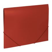Папка на резинках BRAUBERG «Office», красная, до 300 листов, 500 мкм, 227711