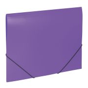 Папка на резинках BRAUBERG «Office», фиолетовая, до 300 листов, 500 мкм, 228081