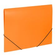 Папка на резинках BRAUBERG «Office», оранжевая, до 300 листов, 500 мкм, 228084