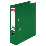 Папка-регистратор BRAUBERG «EXTRA», 75 мм, зеленая, двустороннее покрытие пластик, металлический уголок, 228573
